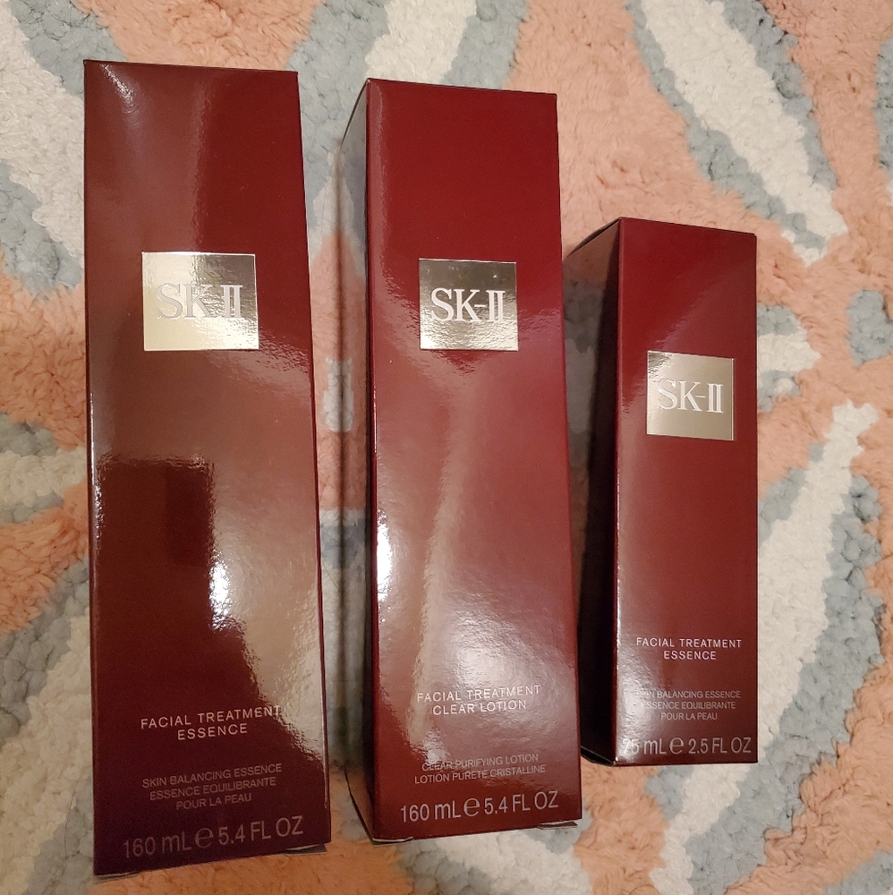 3 Empty SKII packaging